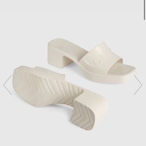 Gucci rubber slide sandal